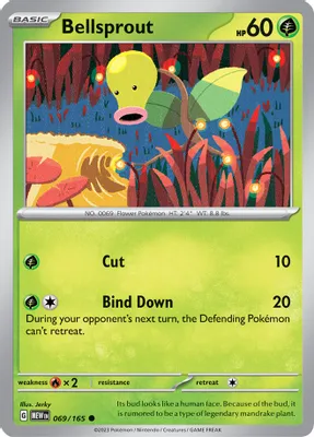 Bellsprout from SV: Scarlet & Violet 151