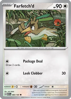 Farfetch'd from SV: Scarlet & Violet 151