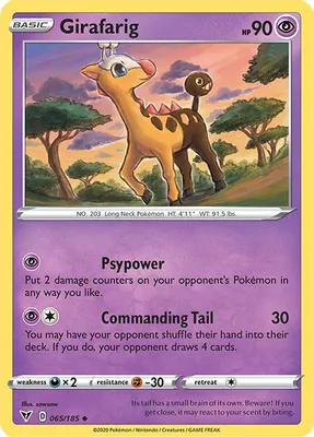 Girafarig from SWSH04: Vivid Voltage