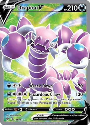 Drapion V (Full Art) from SWSH04: Vivid Voltage