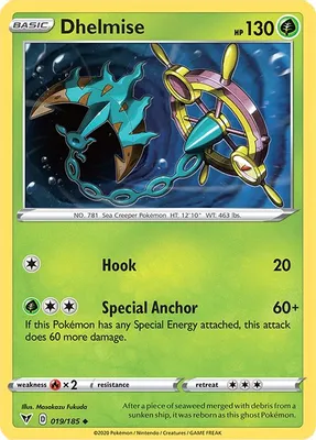 Dhelmise from SWSH04: Vivid Voltage