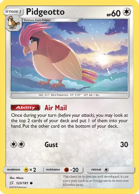 Pidgeotto from SM - Team Up