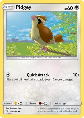 Pidgey (122) from SM - Team Up