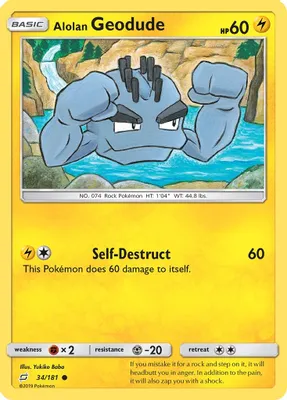 Alolan Geodude (34) from SM - Team Up