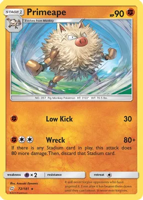 Primeape from SM - Team Up