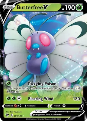 Butterfree V from SWSH03: Darkness Ablaze