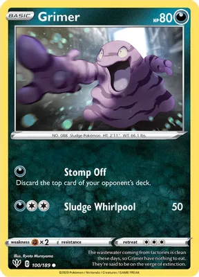 Grimer from SWSH03: Darkness Ablaze