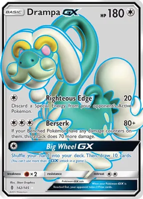 Drampa GX (Full Art) from SM - Guardians Rising
