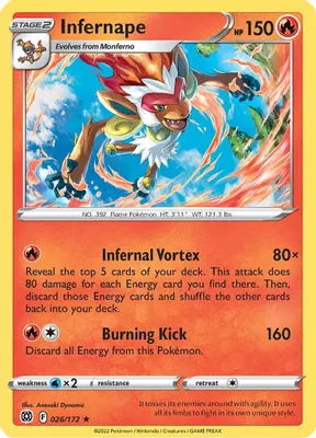 Infernape from SWSH09: Brilliant Stars