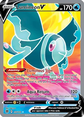 Lumineon V (Full Art) from SWSH09: Brilliant Stars