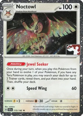 Noctowl - 115/142 (Cosmos Holo) from Prize Pack Series Cards