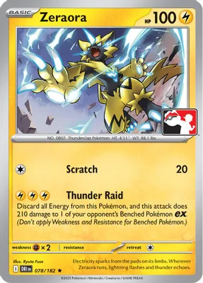 Zeraora - 078/182 from Prize Pack Series Cards