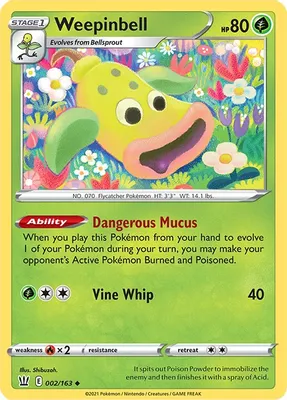 Weepinbell from SWSH05: Battle Styles