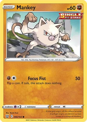Mankey from SWSH05: Battle Styles