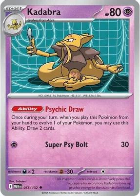 Kadabra from ME01: Mega Evolution