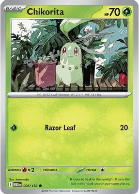 Chikorita from ME01: Mega Evolution