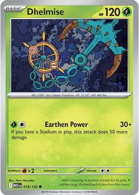 Dhelmise from ME01: Mega Evolution