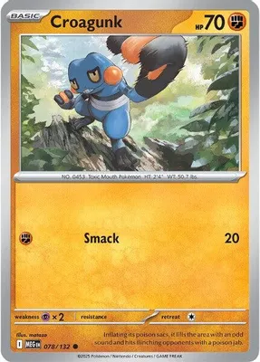Croagunk from ME01: Mega Evolution