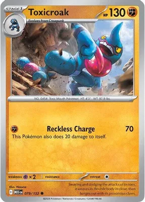 Toxicroak from ME01: Mega Evolution