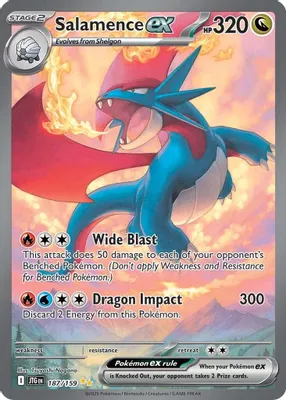 Salamence ex - 187/159 from SV09: Journey Together