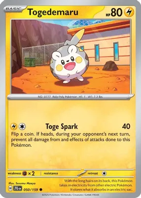 Togedemaru from SV09: Journey Together