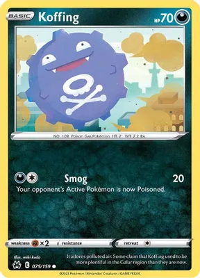 Koffing from SWSH: Crown Zenith