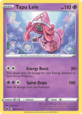 Tapu Lele from SWSH: Crown Zenith