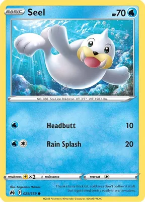 Seel from SWSH: Crown Zenith