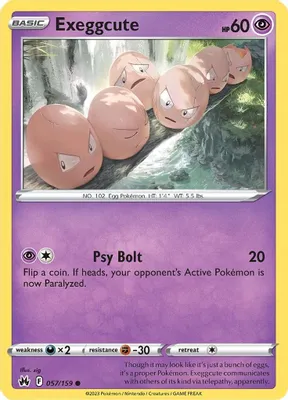 Exeggcute from SWSH: Crown Zenith