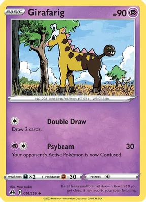 Girafarig from SWSH: Crown Zenith