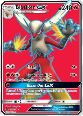 Blaziken GX (Full Art) from SM - Celestial Storm