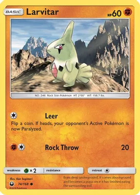 Larvitar from SM - Celestial Storm