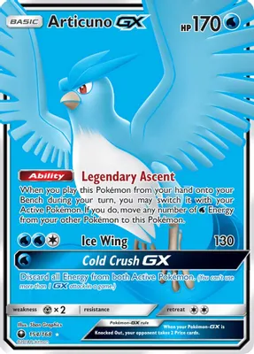 Articuno GX (Full Art) from SM - Celestial Storm