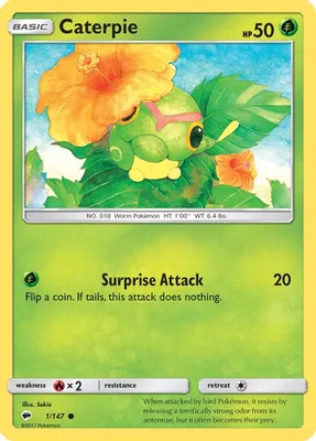 Caterpie from SM - Burning Shadows