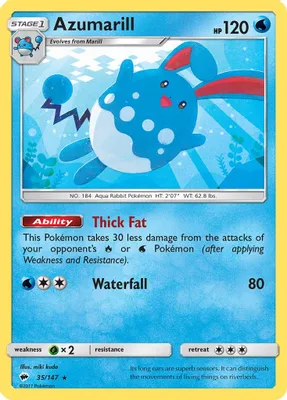 Azumarill from SM - Burning Shadows