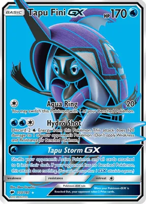 Tapu Fini GX (Full Art) from SM - Burning Shadows