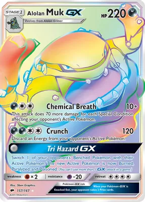 Alolan Muk GX (Secret) from SM - Burning Shadows