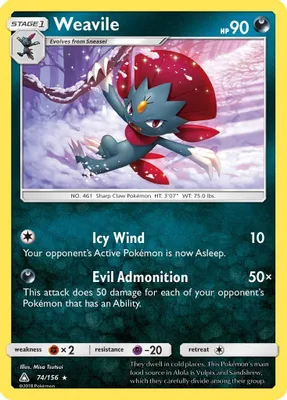 Weavile from SM - Ultra Prism