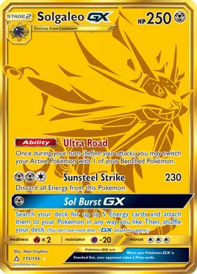Solgaleo GX (Secret Rare) from SM - Ultra Prism