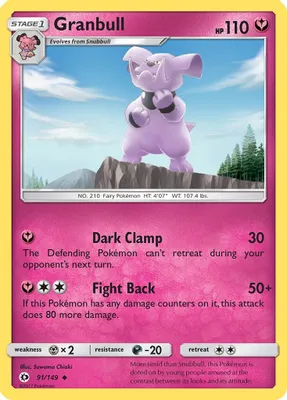 Granbull from SM Base Set