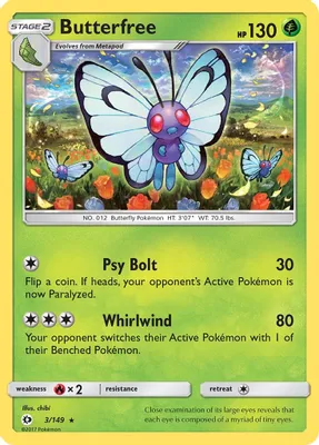 Butterfree from SM Base Set