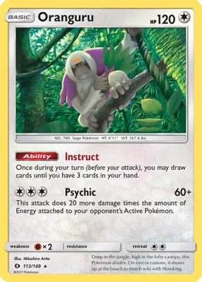 Oranguru from SM Base Set