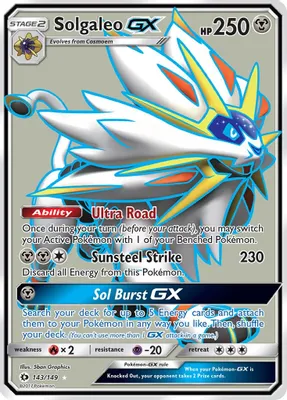 Solgaleo GX (Full Art) from SM Base Set