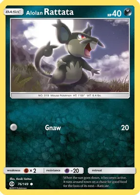 Alolan Rattata from SM Base Set