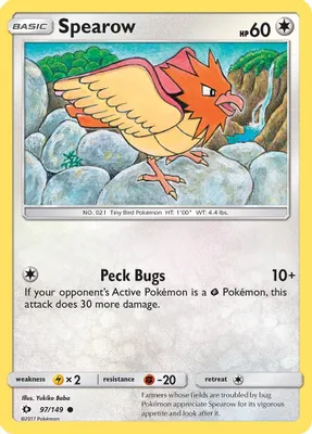 Spearow from SM Base Set