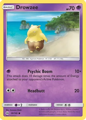 Drowzee from SM Base Set