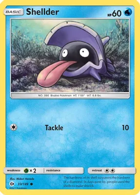 Shellder from SM Base Set