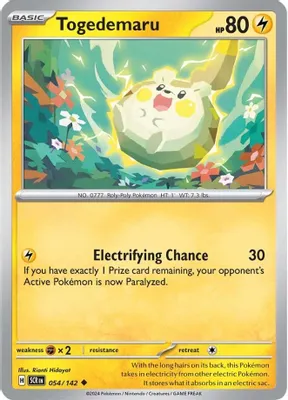 Togedemaru from SV07: Stellar Crown