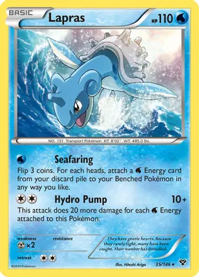 Lapras from XY Base Set