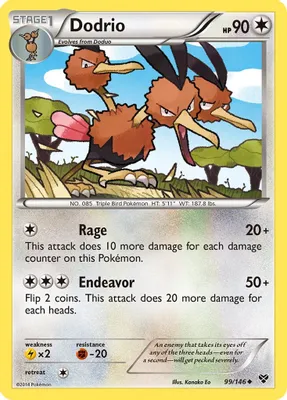 Dodrio from XY Base Set